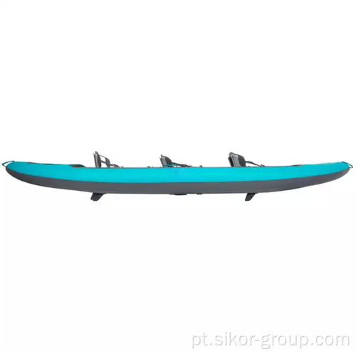 Caiaque inflável PVC Custom inflável de queda de caiaque caiaque Kayak 3 pessoas